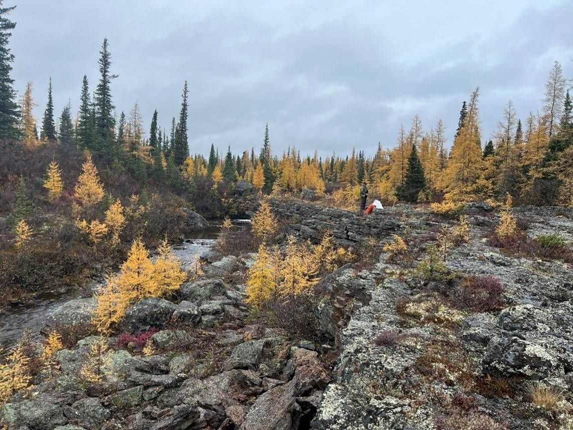 Saga Metals Mapping the North Wind Property in October of 2025